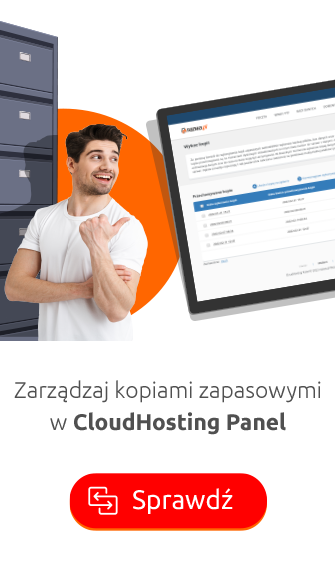 Zarządzaj kopiami zapasowymi w CloudHosting Panel